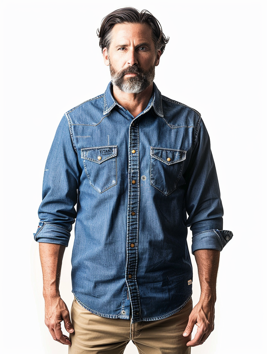 Titans Workwear Denim Shirts T-255